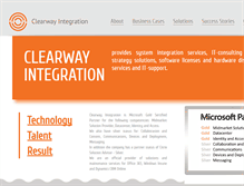 Tablet Screenshot of clearwayintegration.com